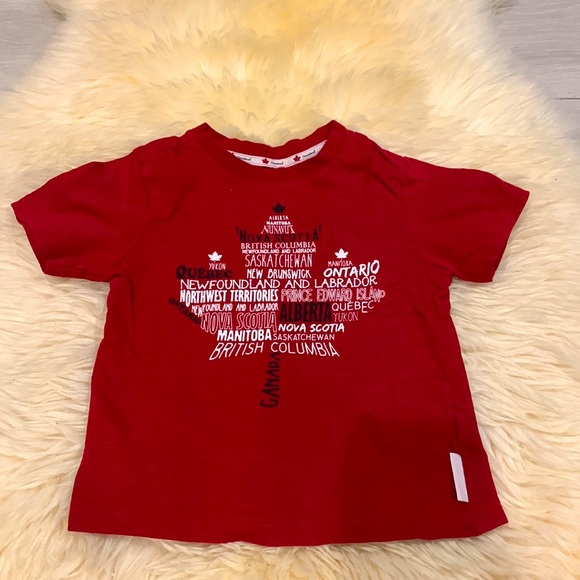 Toddler Canada T-Shirts in 3T and 4T Gray & Red - Picture 2 of 9